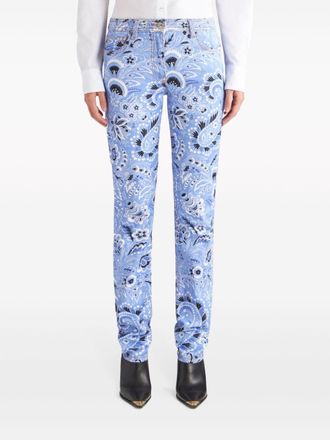 Etro Geprinte Denim Jeans