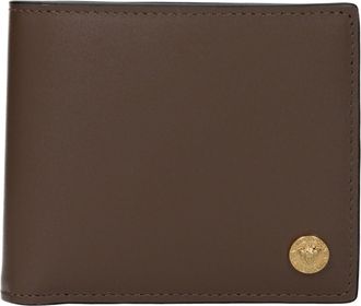 Versace Brown Leather Mens Wallet