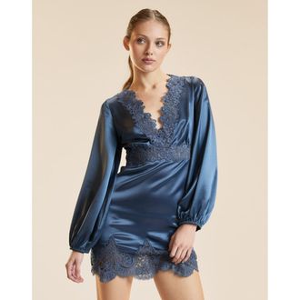 Cynthia Rowley Satin Lace Mini Dress