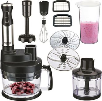 Adler Europe Camry Cr4623 Batidora De Mano Procesador De Alimentos Cocina, Batidora, Picadora, Regulador Velocidad, Turbo 1600w Acero Inoxidable / Negro