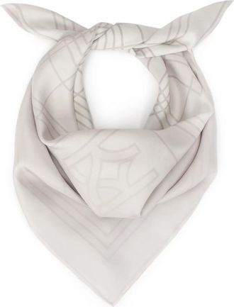 Kazar Zijden zilveren sjaal - Dames - Zijden sjaals - Grijs - ONE Size - Accessoires