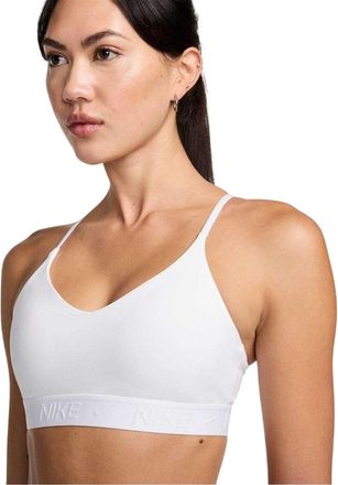 Nike Indy Light Support sportbeha voor dames (Wit)