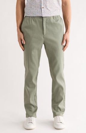 Bugatchi Stretch Cotton & Linen Pants in Khaki at Nordstrom Rack, Size X-Large