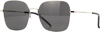 Saint Laurent Ladies Black Square Sunglasses SL410WIRE 004