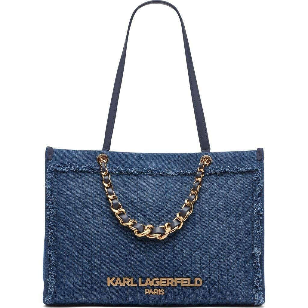 Marc Jacobs The Denim Chain Small Tote Shoulder Bag from