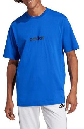 adidas Logo Crewneck T-Shirt in Team Royal Blue/Black at Nordstrom Rack, Size X-Large