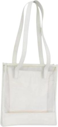 Loewe Pre-owned Tote Bag - Dames - Vintage Shopper - Wit - ONE Size - Leer - Vintage