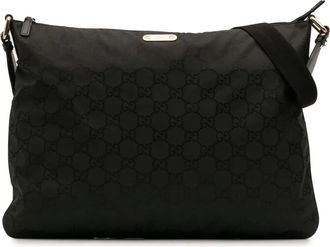 Gucci 2016-2025 GG Nylon crossbodytas - Zwart