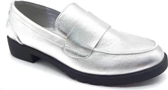 Kenneth Cole Reaction Fern Patent Loafer in Silver at Nordstrom Rack, Size 5.5