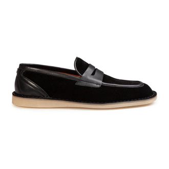 Dolce & Gabbana Pantofola in Crosta di Vitello - Heren - Loafers - Zwart - 39 EU - Katoen - Schoenen