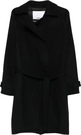 Costumein Cappotto doppiopetto con cintura - Nero