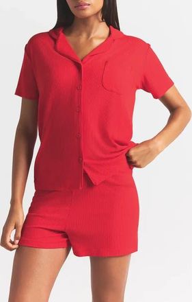 SKIMS Soft Lounge Short Sleep Set in Cherry at Nordstrom, Size X-Small