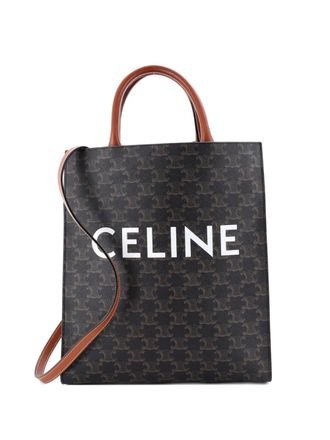 Celine Vertical Cabas Triomphe Coated Canvas Small tote bag - Brown