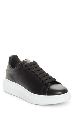 Alexander McQueen Oversize Sneaker in Black/Black at Nordstrom, Size 11.5Us