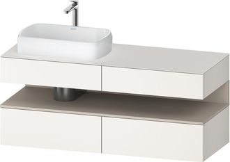 Duravit Qatego Consola Mueble Bajo Lavabo, 2 Extensiones, 2 - Duravit