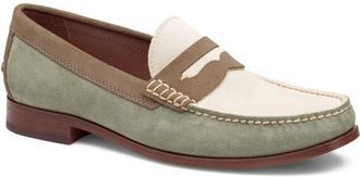 Johnston & Murphy Baldwin Penny Loafer in Sage Multi English Suede at Nordstrom, Size 10.5