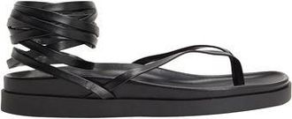 8 by YOOX LACE-UP FLAT TOE-POST SANDALS