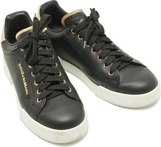 Dolce & Gabbana Sneakers Portofino con decorazione - Nero