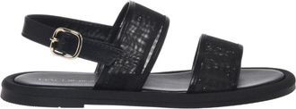 Baldinini Petal Mesh Sandal - Dames - Sandalen - Zwart - 38 1/2 EU - Leer - Schoenen