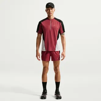 Nike Mens Retro Dri-FIT 4 Brief-Lined Running Shorts in Red | IF2030-613
