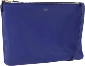 Celine Pre-owned Cross Body Bags, female, Blue, Size: ONE SIZE Pre-owned Vintage Shoulder Bag