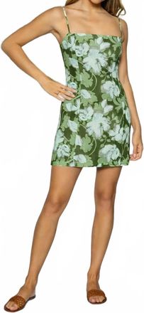 Lost + Wander Petal Grove Mini Dress In Green Multi