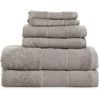 Kassatex Turkish Cotton 6-Piece Towel Set in Aluminum at Nordstrom Rack, Size 6 Piece Set