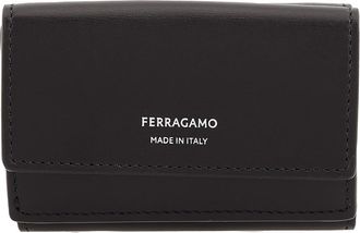 Ferragamo Tri-Fold Leather Card Holder