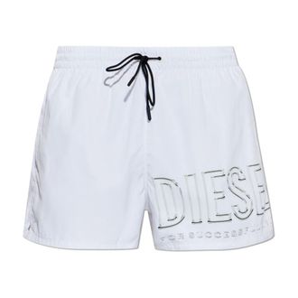 Diesel Heren, Badkleding, Wit, Maat: L Poliester