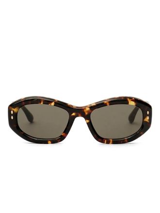 Isabel Marant Vancy sunglasses - women - Acetate - One Size - Brown