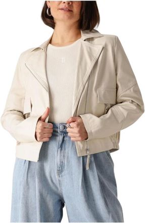 Ibana Dames, Jassen, Beige, Maat: XS Leer