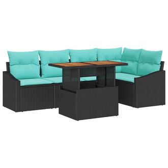 vidaXL Conjunto De Sof&aacute;s De Jard&iacute;n 6 Uds. 5-n&uacute;mero De Plazas Vidaxl