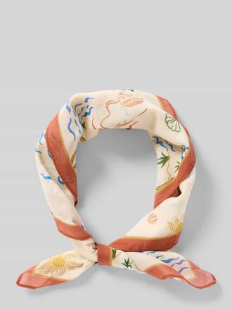 Jake*s Casual Bandana in quadratischem Design in Ecru, Gr&ouml;&szlig;e 1