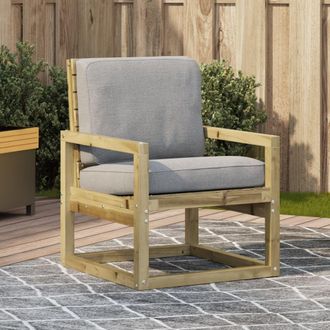 vidaXL Vidaxl - Silla De Jard&iacute;n Madera De Pino Impregnada 57,5x63x76 Cm