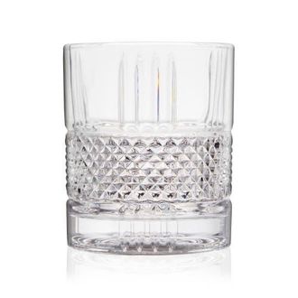 Viski Revolve Crystal Rocks Glass in Clear at Nordstrom