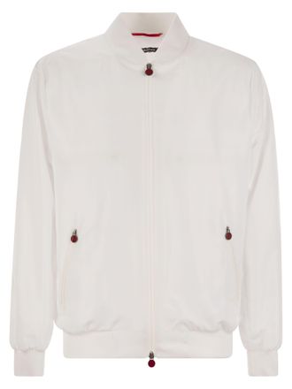 Kiton Sea Bomber Jacket In Technical Fabric