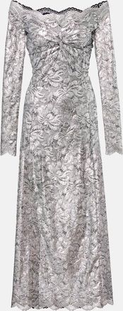 Paco Rabanne Abito lungo in pizzo