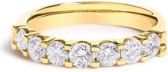 House of Brilliance 14K Gold 1.0 Ctw Diamond 7 Stone Band Ring in Yellow Gold at Nordstrom, Size 7.5