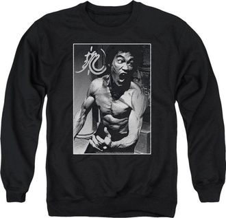 Gildan Bruce Lee Focused Rage Adult Crewneck Sweatshirt