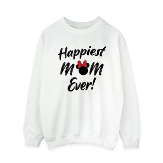 Disney Dames/Dames Minnie Mouse Happiest Mom Ever Sweatshirt (Wit)