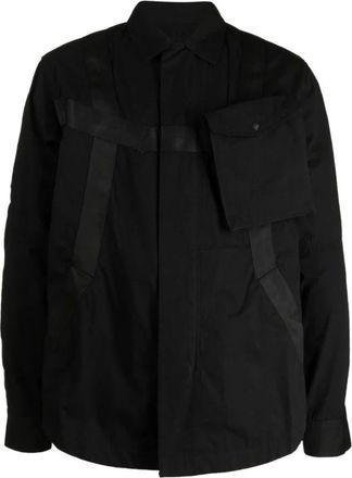 maharishi Black Tape Detail Shirt Jacket