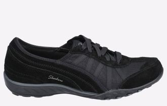 Skechers Breathe-Easy MEMORY FOAM Womens - Black - Size UK 3