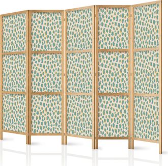 Artgeist Biombo Artgeist Japon&eacute;s Turquesa 225 Cm Madera Ligera