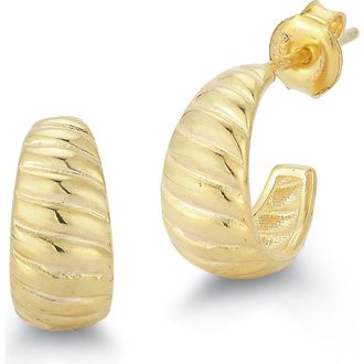 Glaze Jewelry Twist Huggie Hoop Earrings in Gold at Nordstrom Rack