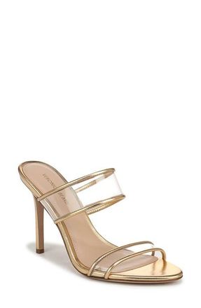 Veronica Beard Asha Sandal in Clear/Pale Gold at Nordstrom, Size 7.5