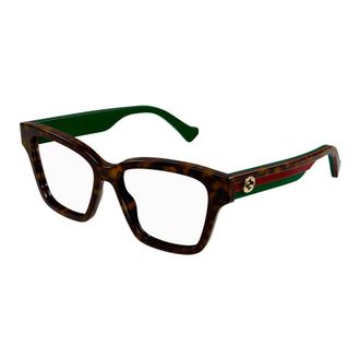 Gucci Square Eyeglasses - Dames - Accessoires - Bruin - Maat: 55 MM