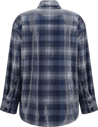 Pinko Womens Orchidea Sequin Shirt Mult.blu-Azzurro Polyester; Elastane Mult.blu/azzurro