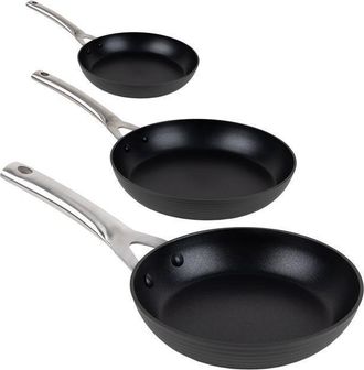 cofan Pack De 3 Sartenes Full Inducci&oacute;n Aluminio Forjado 20 24 28 Cm