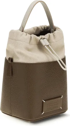 Maison Margiela Womens Bucket Bag 5ac Calf Leather Field-Stone Field/stone