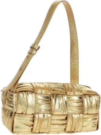Bottega Veneta Pre-owned Shoulder Bags, female, Yellow, Size: ONE SIZE Pre-owned Vintage Shoulder Bag